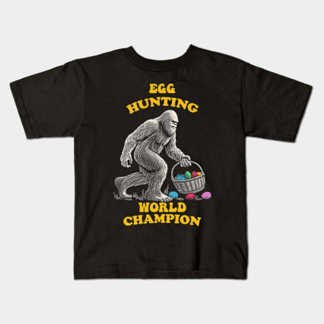 Egg Hunting World Champion Kids T-Shirt by Worldengine